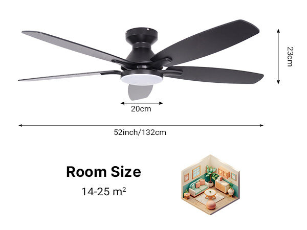 Ceiling Fan with Light 52