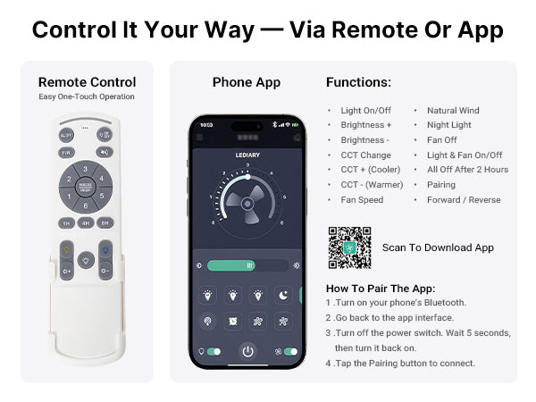 Ceiling Fan with Light 52