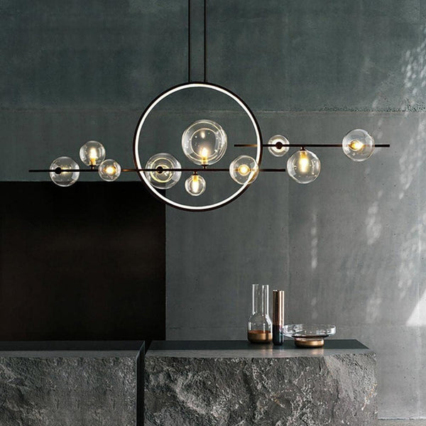 10-Light LED Glass Globe Sputnik Chandelier by USOR - Australian Chandelier Store