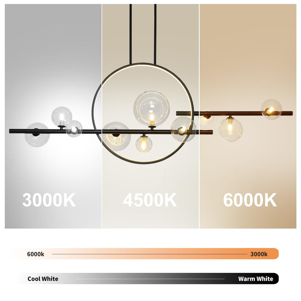  10-Light LED Glass Globe Sputnik Chandelier by USOR - Australian Chandelier Store