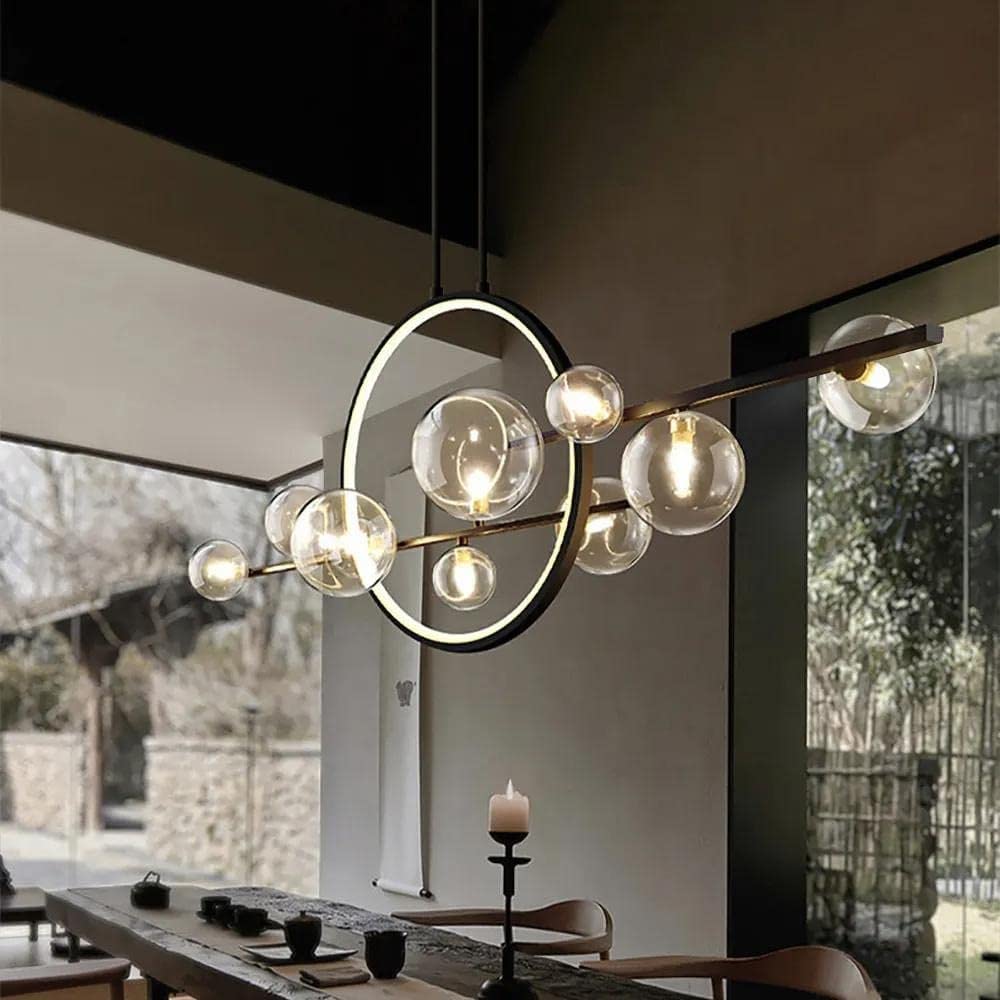  10-Light LED Glass Globe Sputnik Chandelier by USOR - Australian Chandelier Store