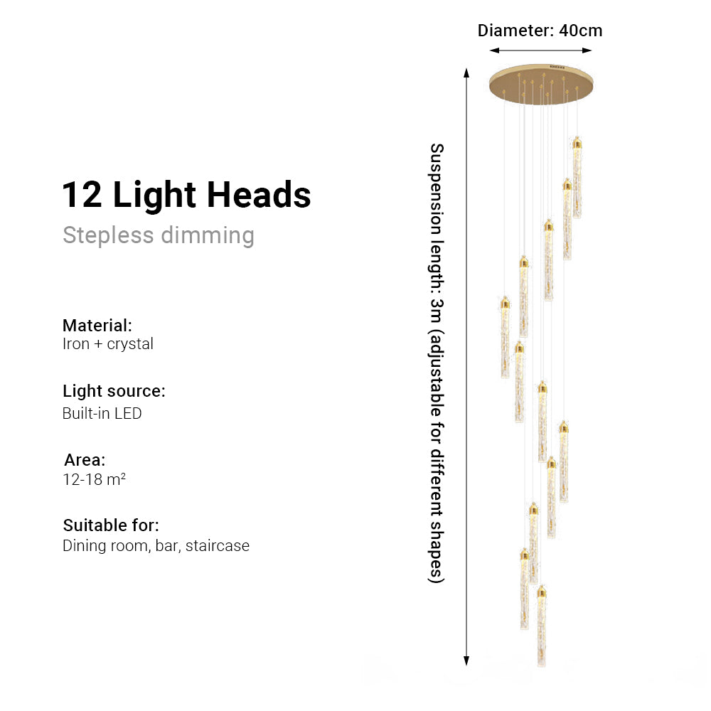 Modern Luxury Gold Crystal Chandelier by USOR - Australian Chandelier Store