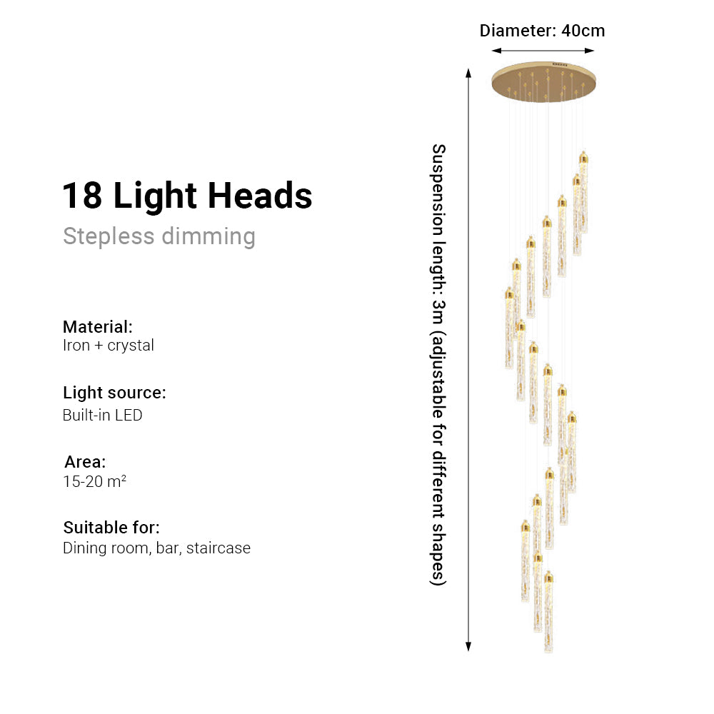 Modern Luxury Gold Crystal Chandelier by USOR - Australian Chandelier Store