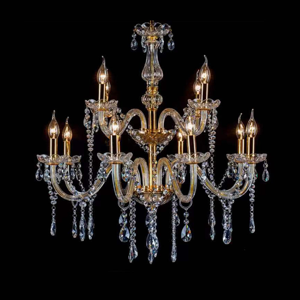 12 Lights Crystal Chandelier by USOR - Australian Chandelier Store