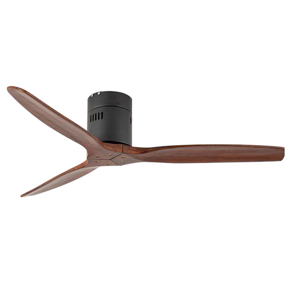 52'' Ceiling Fan 3 Wood Blades and Remote Control XIDING-3-W-BrB-52-N