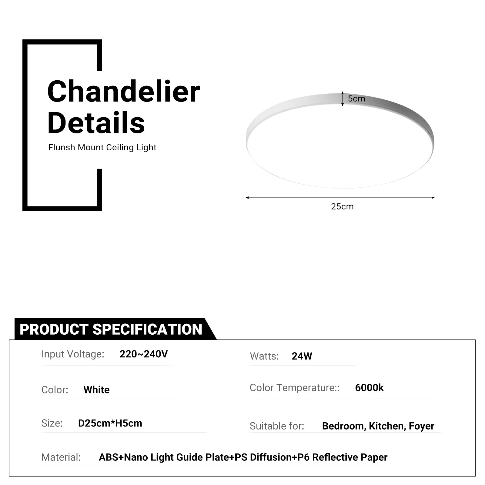 LED Ceiling Down Light Round 24/30W by USOR - Australian Chandelier Store