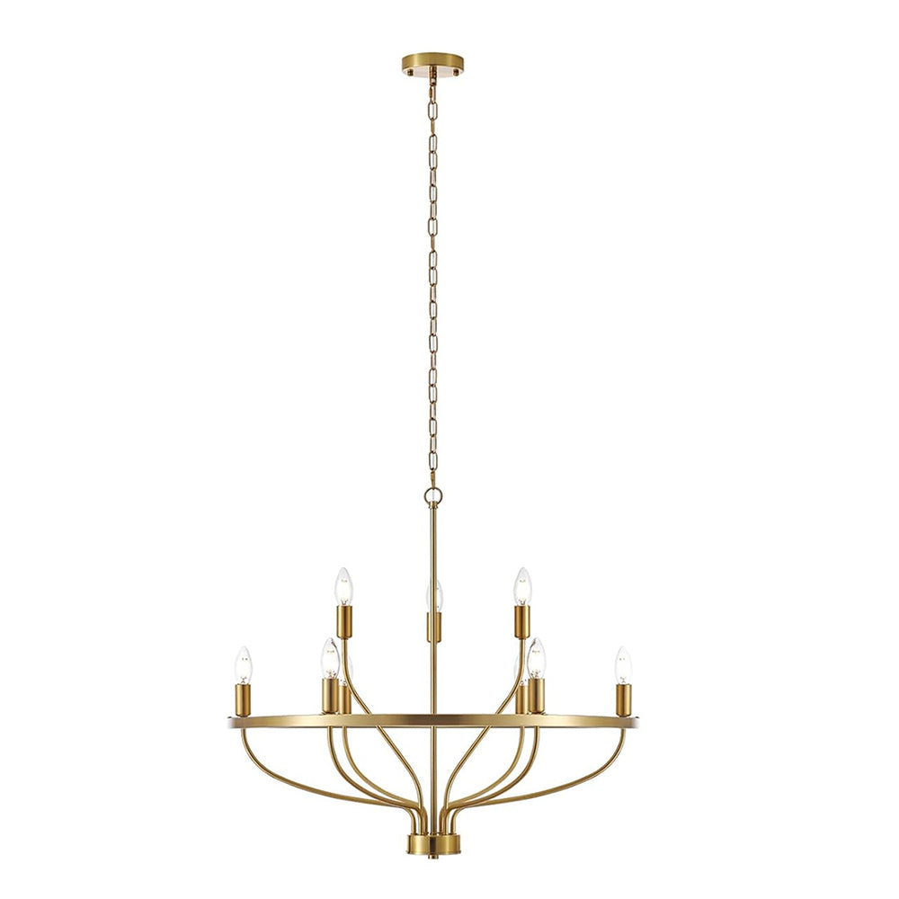 6 Lights Candle Chandelier -Gold by USOR - Australian Chandelier Store