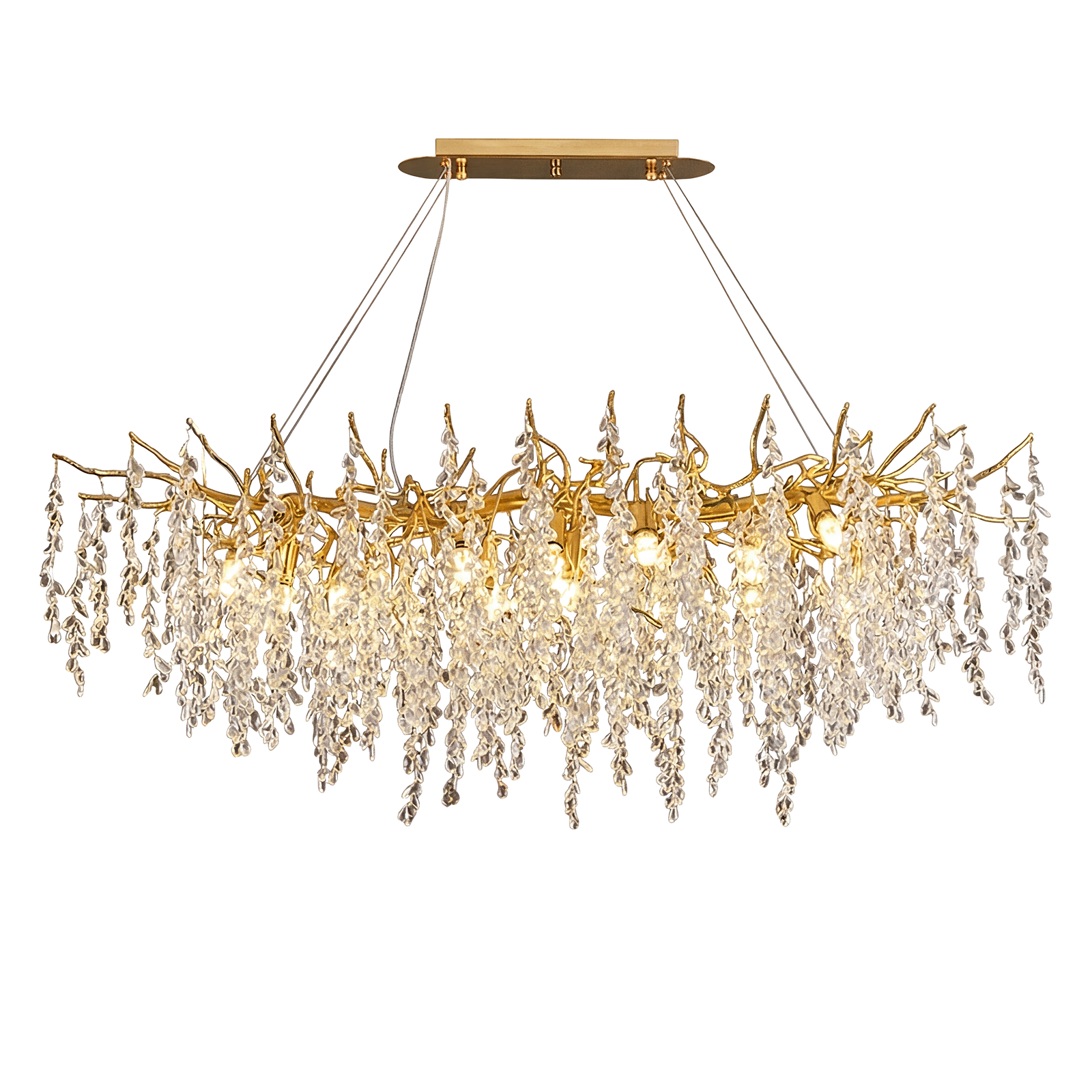 Crystal Tree Branches Chandelier Luxury 10-Light Elegant Pendant CL-CTBC