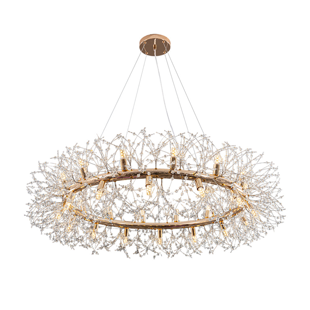 20-Light Modern Firework Crystal Chandelier by USOR - Australian Chandelier Store