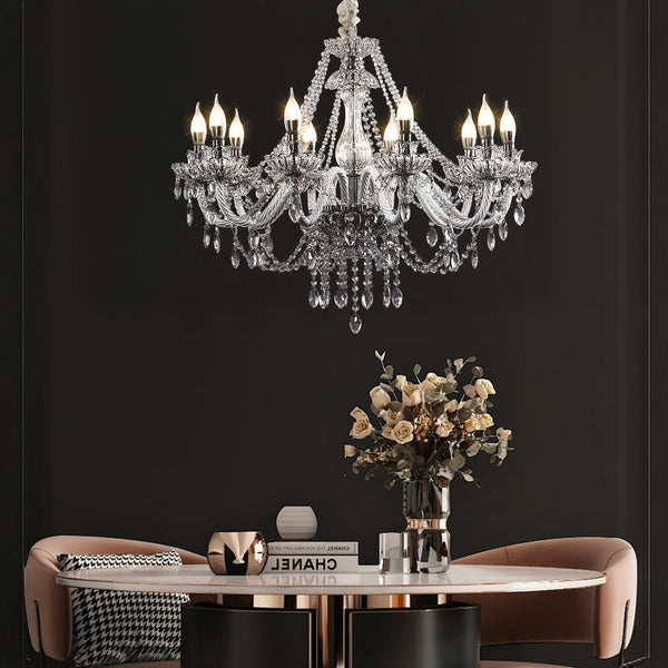 10 Lights Crystal Chandelier Large Ceiling Pendant Light CL-WCC10