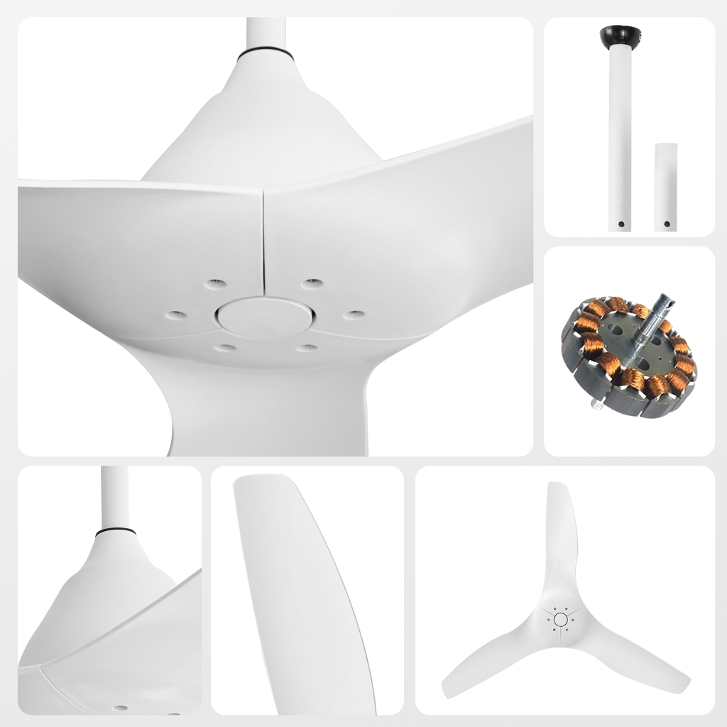 52'' Pure White Ceiling Fan by USOR - Australian Ceiling Fan Store