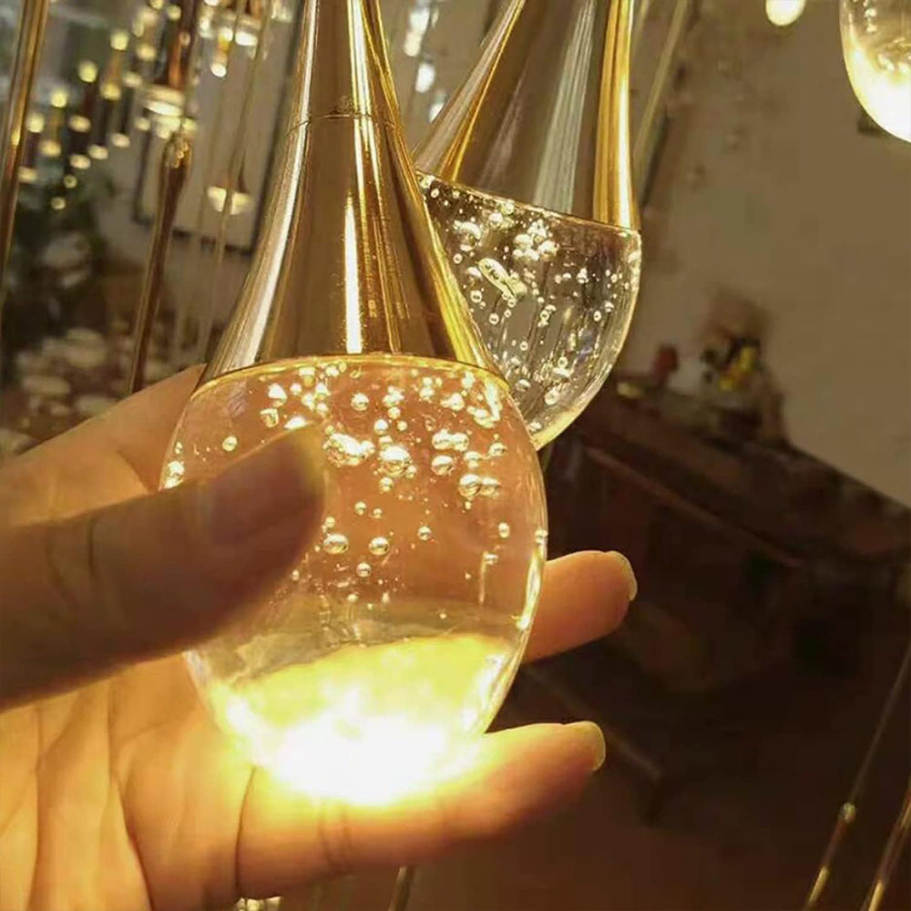 Modern 12/18 Lights Gold Raindrop Pendant Chandelier by USOR - Australian Chandelier Store