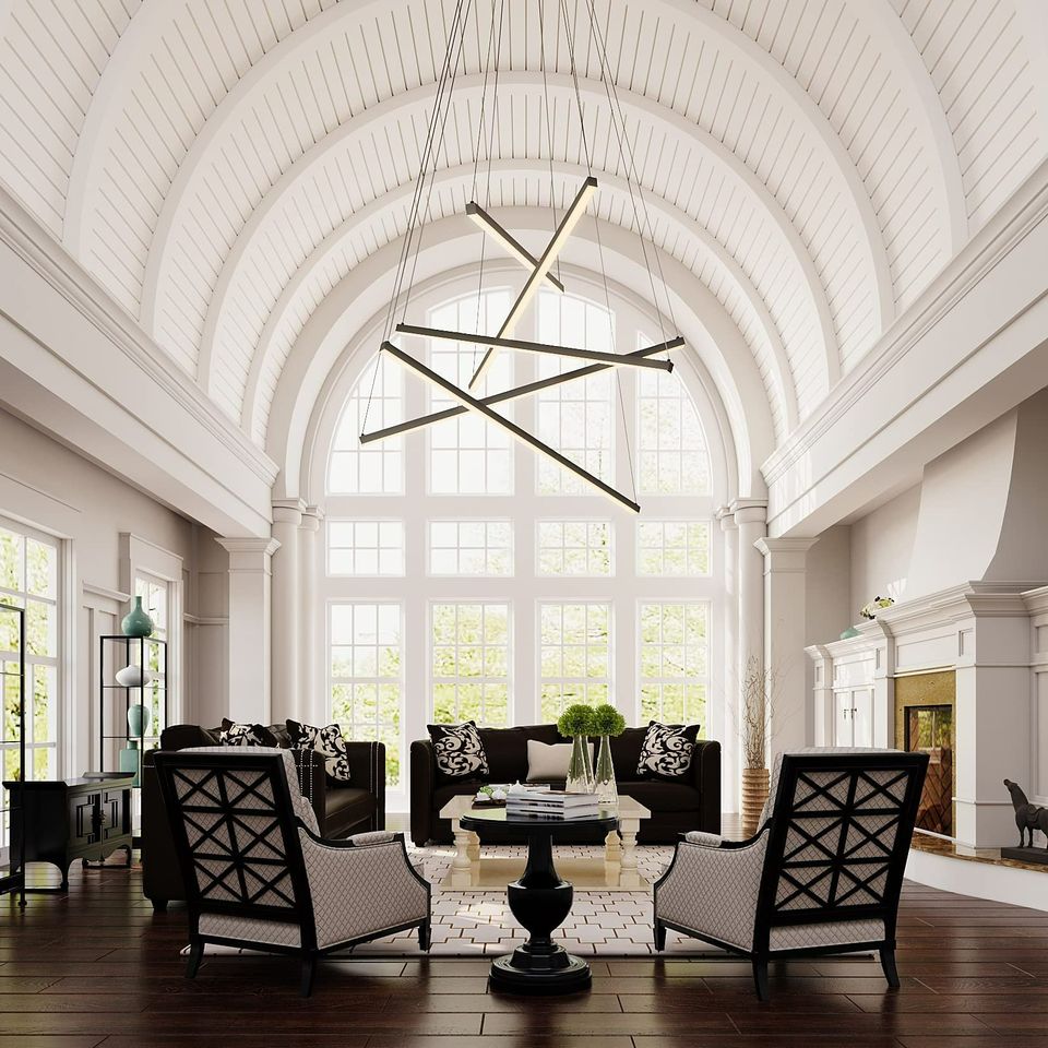 LED 5Bars Modern Chandelier by USOR - Australian Chandelier Store