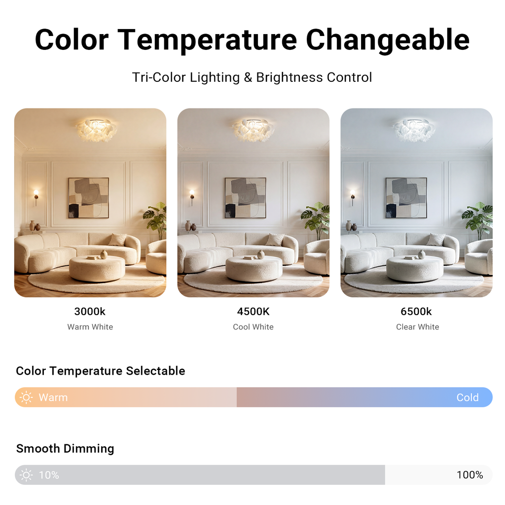 72cm Cream Cloud Petal LED Ceiling Light Modern Minimalist Chandelier CL-CFL72