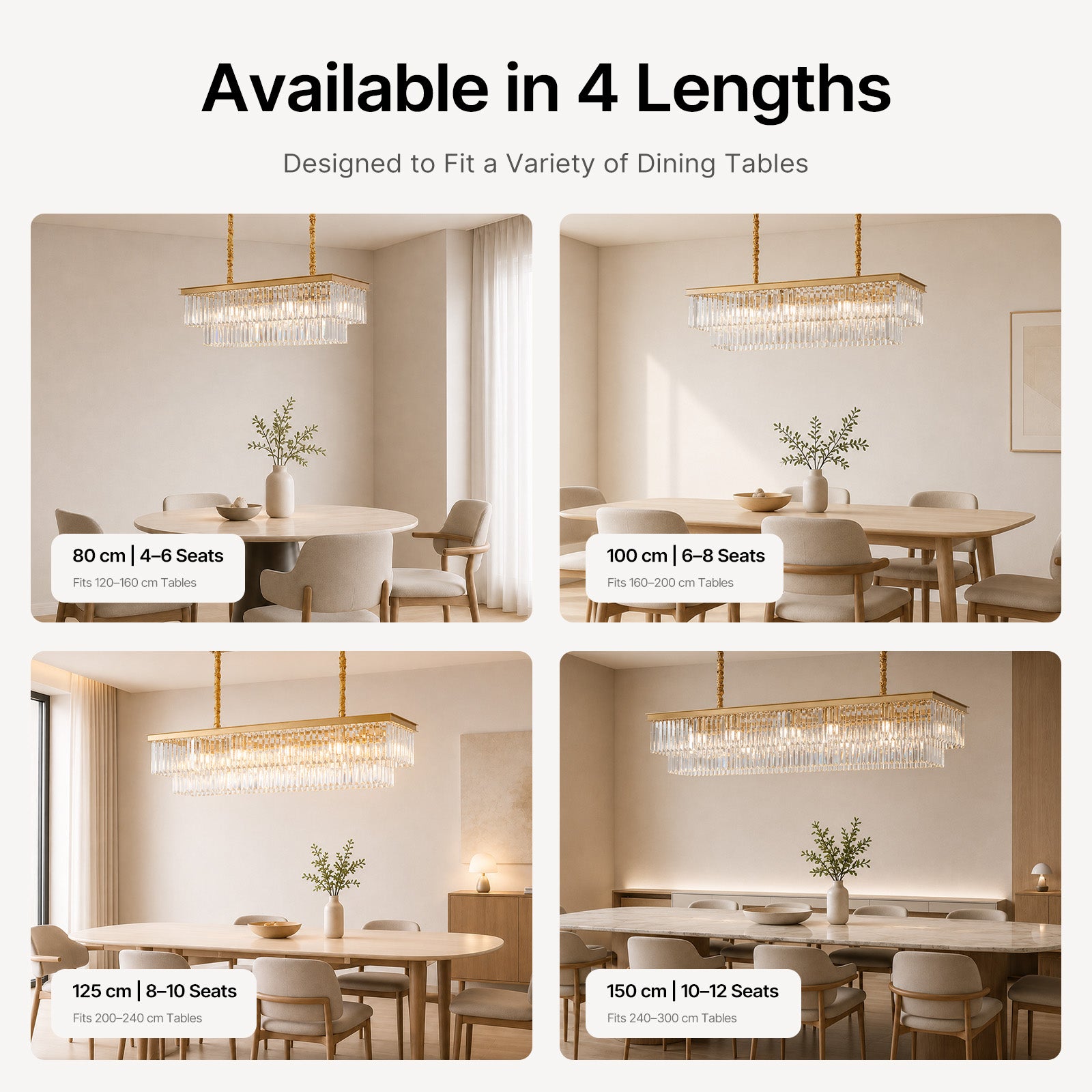 Luxury Crystal Strip Chandelier Golden Ceiling Light Lamp LED CL-CSCGO