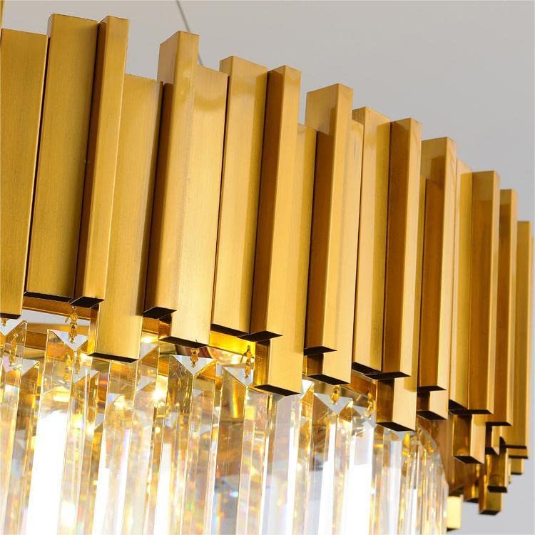 Luxury Crystal Strip Chandelier-Gold by USOR - Australian Chandelier Store