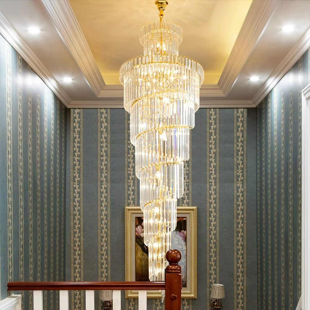 Luxury Spiral Crystal Chandelier by USOR - Australian Chandelier Store