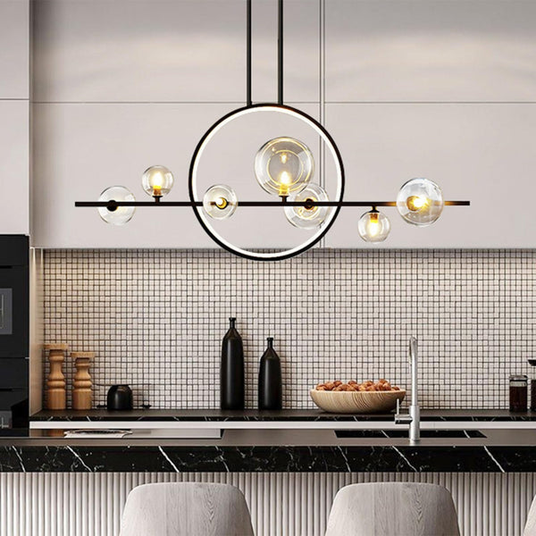 7-Light LED Glass Globe Sputnik Chandelier by USOR - Australian Chandelier Store