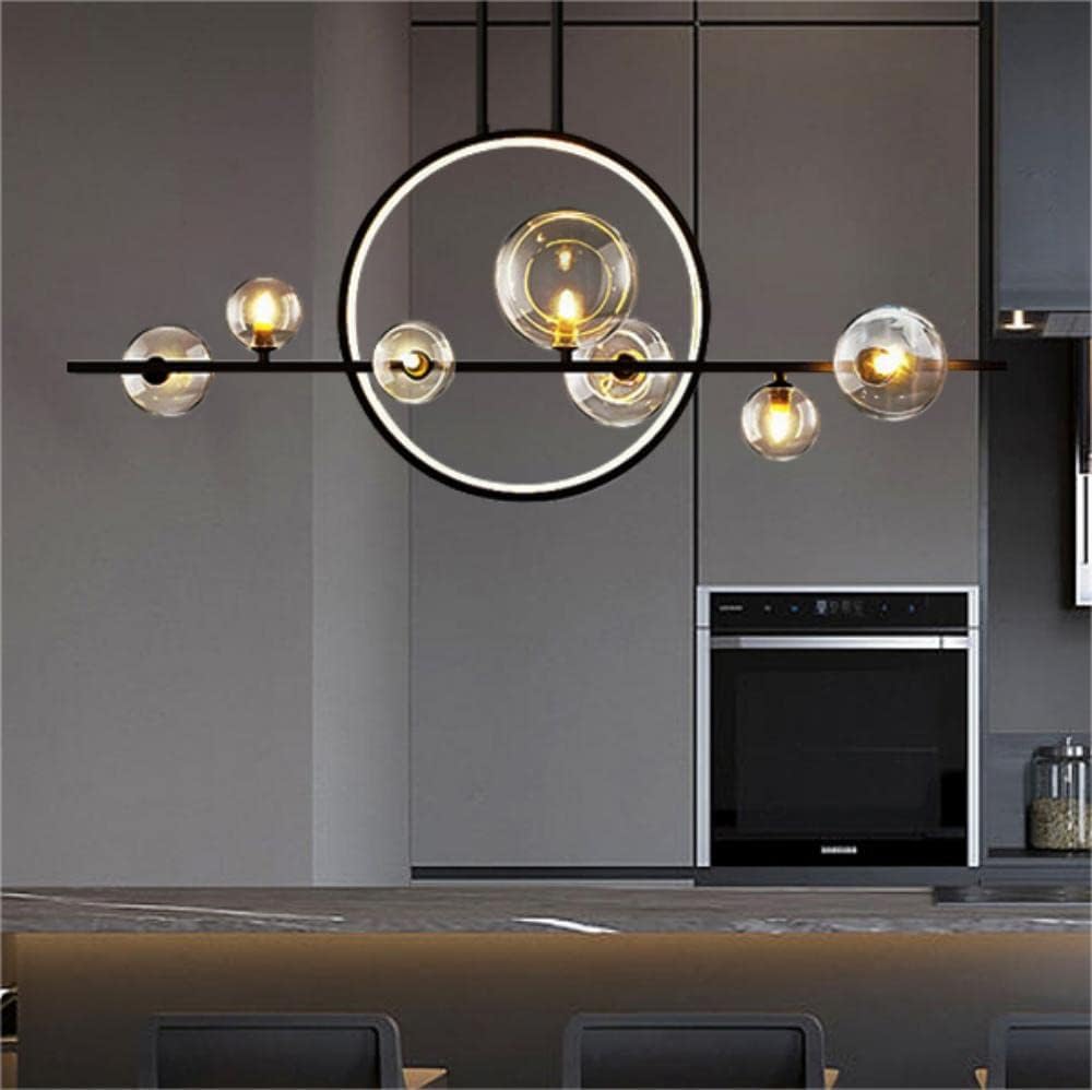 7-Light LED Glass Globe Sputnik Chandelier by USOR - Australian Chandelier Store