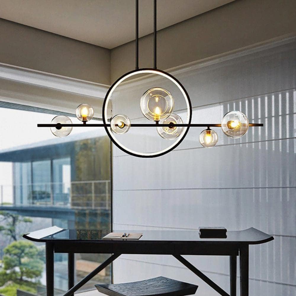 7-Light LED Glass Globe Sputnik Chandelier by USOR - Australian Chandelier Store