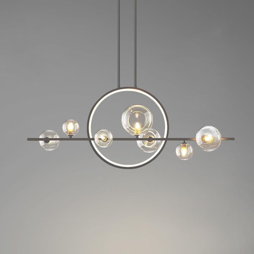 7-Light LED Glass Globe Sputnik Chandelier by USOR - Australian Chandelier Store