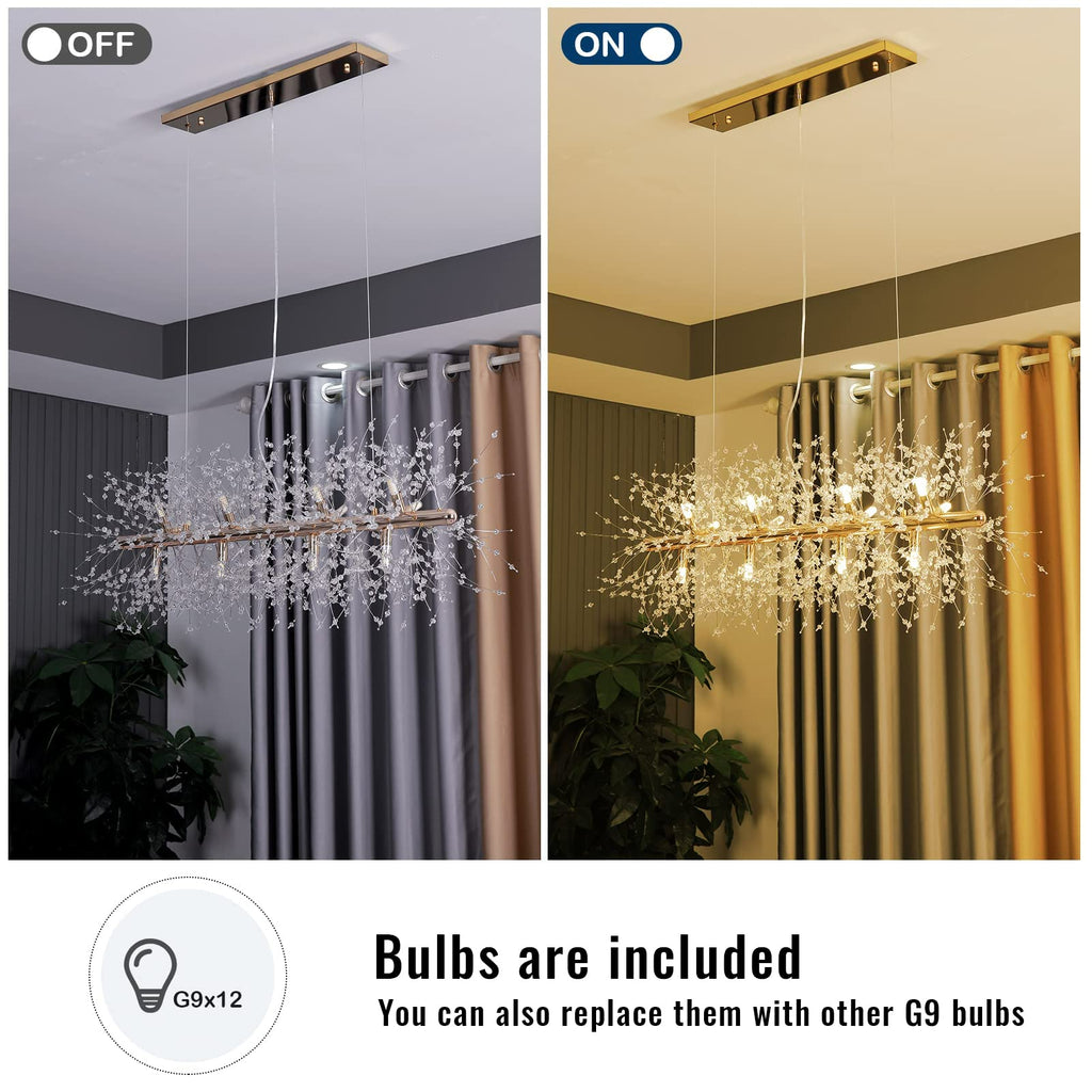12 Lights Modern Firework Chandelier Firework by USOR - Australian Chandelier Store