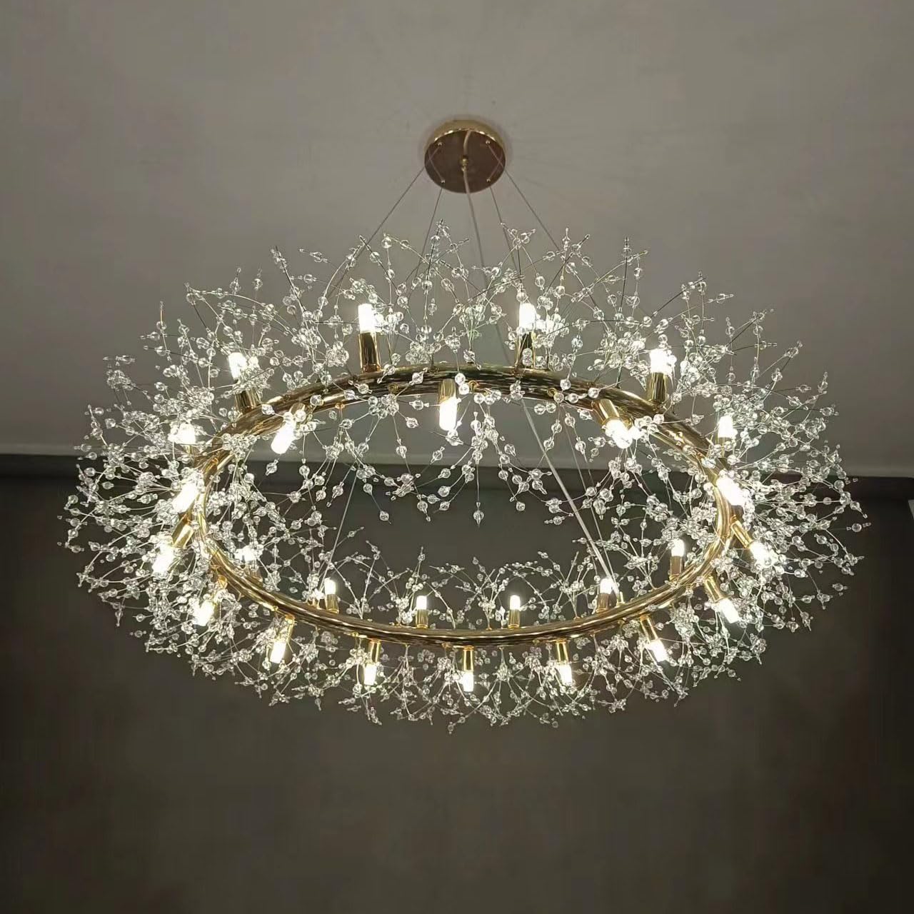 20-Light Modern Firework Crystal Chandelier by USOR - Australian Chandelier Store