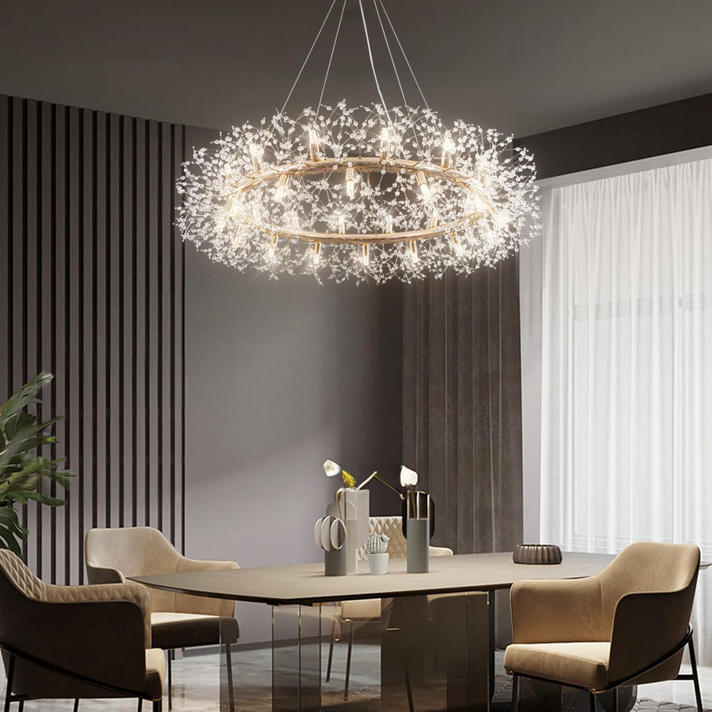 20-Light Modern Firework Crystal Chandelier by USOR - Australian Chandelier Store