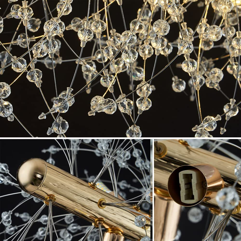 12 Lights Modern Firework Chandelier Firework by USOR - Australian Chandelier Store