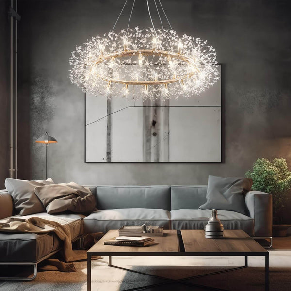 20-Light Modern Firework Crystal Chandelier by USOR - Australian Chandelier Store