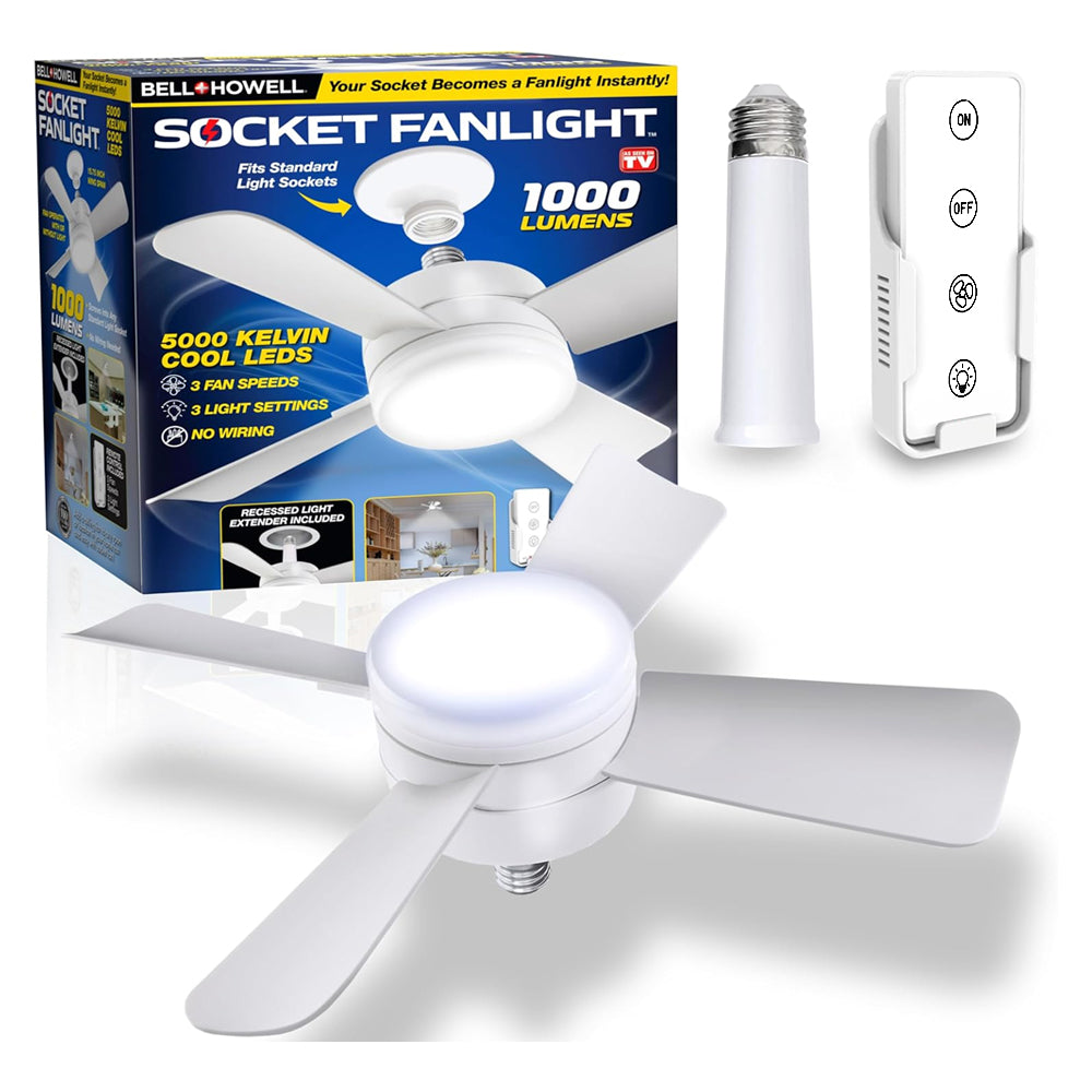Quiet Socke Ceilingt Fan with Light by USOR - Australian Ceiling Fan Store