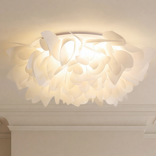 52cm Cream Cloud Petal LED Ceiling Light Modern Minimalist Chandelier CL-CFL52