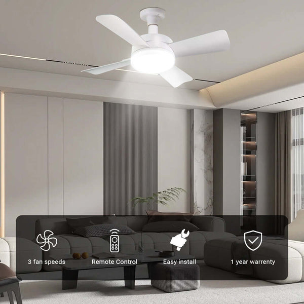 Quiet Socke Ceilingt Fan with Light by USOR - Australian Ceiling Fan Store
