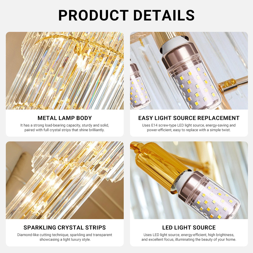 Luxury Spiral Crystal Chandelier by USOR - Australian Chandelier Store