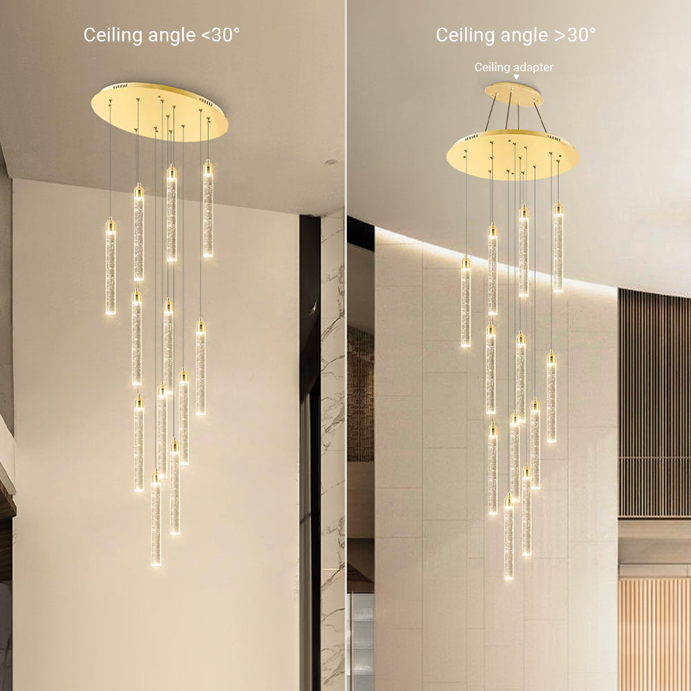 Modern Luxury Gold Crystal Chandelier by USOR - Australian Chandelier Store
