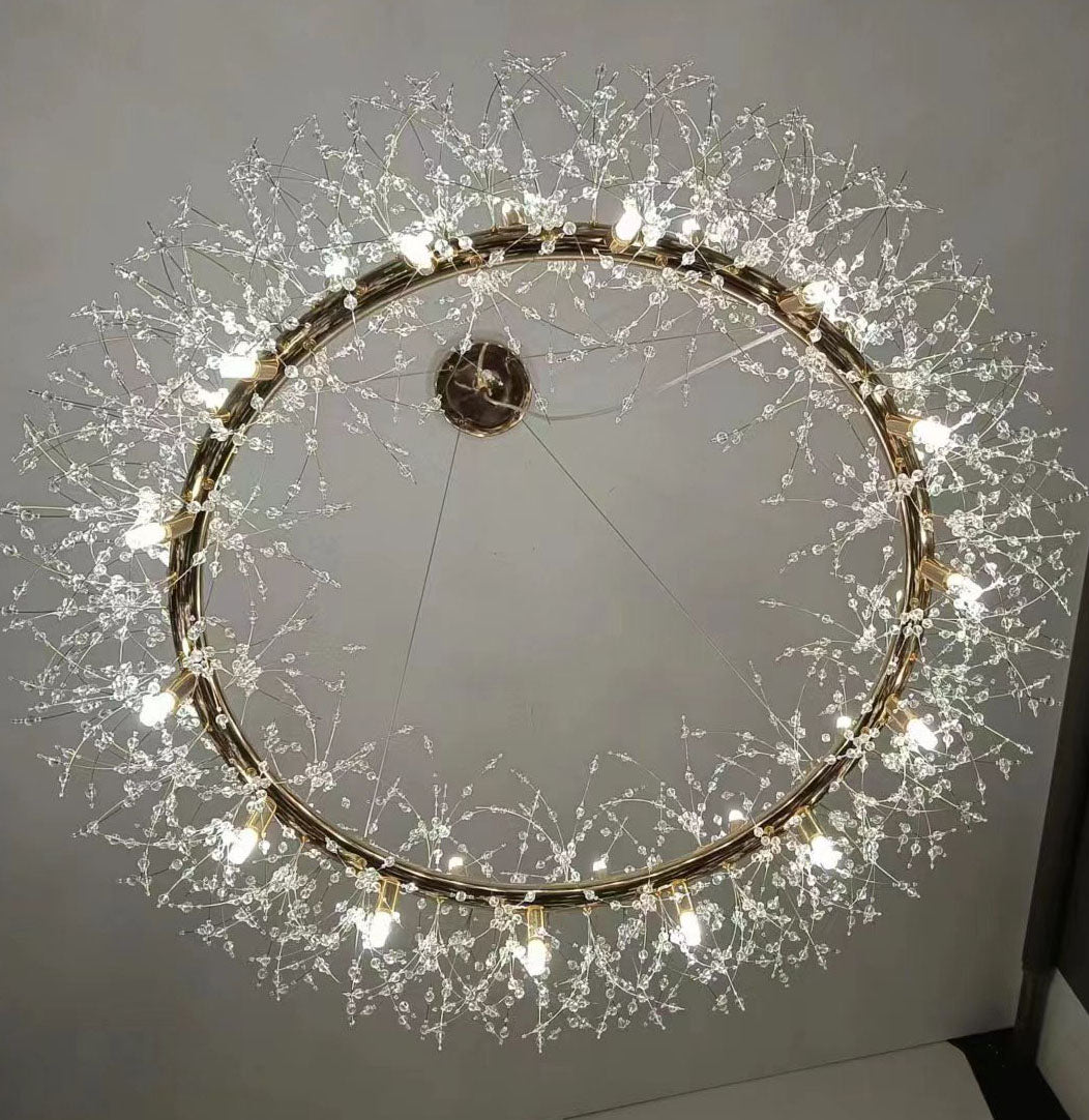 20-Light Modern Firework Crystal Chandelier by USOR - Australian Chandelier Store
