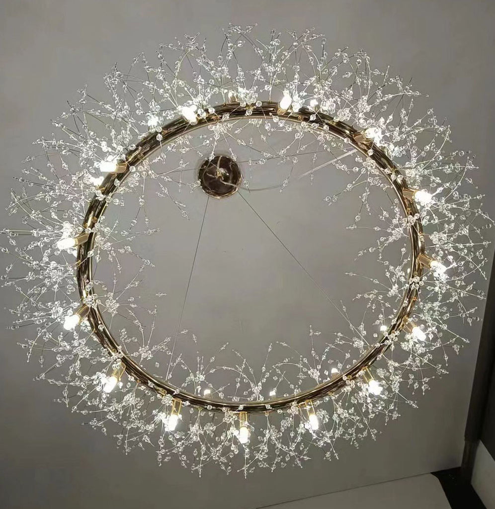 20-Light Modern Firework Crystal Chandelier by USOR - Australian Chandelier Store