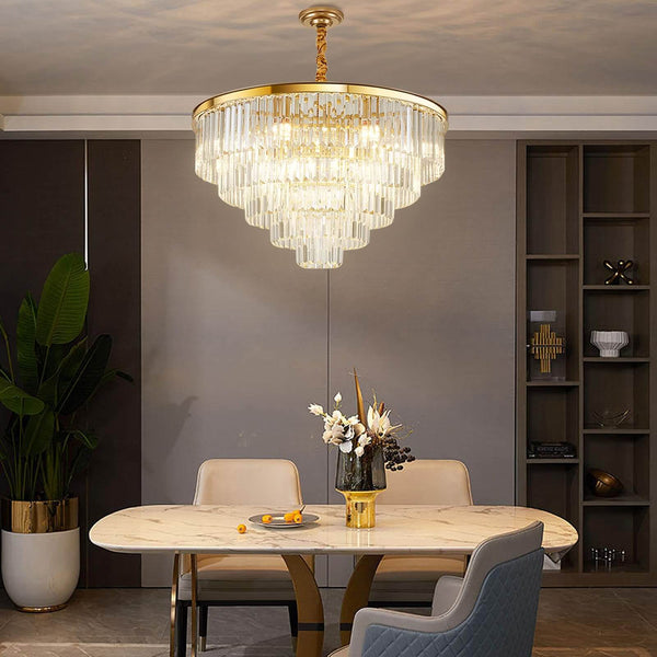 16Lights Crystal Chandelier-Gold by USOR - Australian Chandelier Store