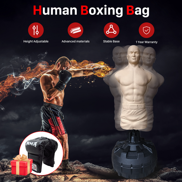 Boxing Punching Bag Dummy Bob Human Free Standing Body Opponent Bag