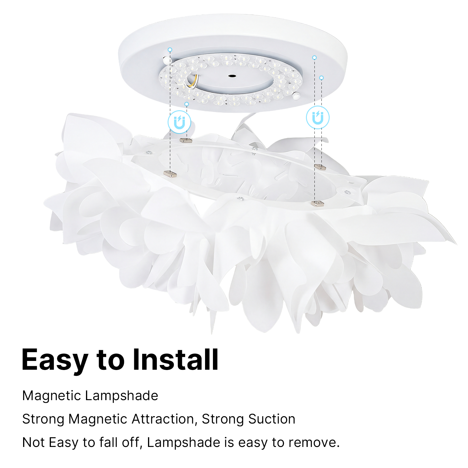 72cm Cream Cloud Petal LED Ceiling Light Modern Minimalist Chandelier CL-CFL72