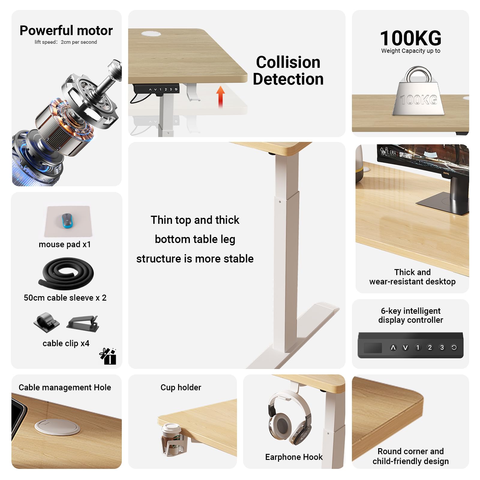 Electric Standing Desk by USOR - Australian Furniture & Homeware Store