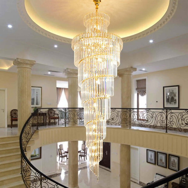 Luxury Spiral Crystal Chandelier by USOR - Australian Chandelier Store