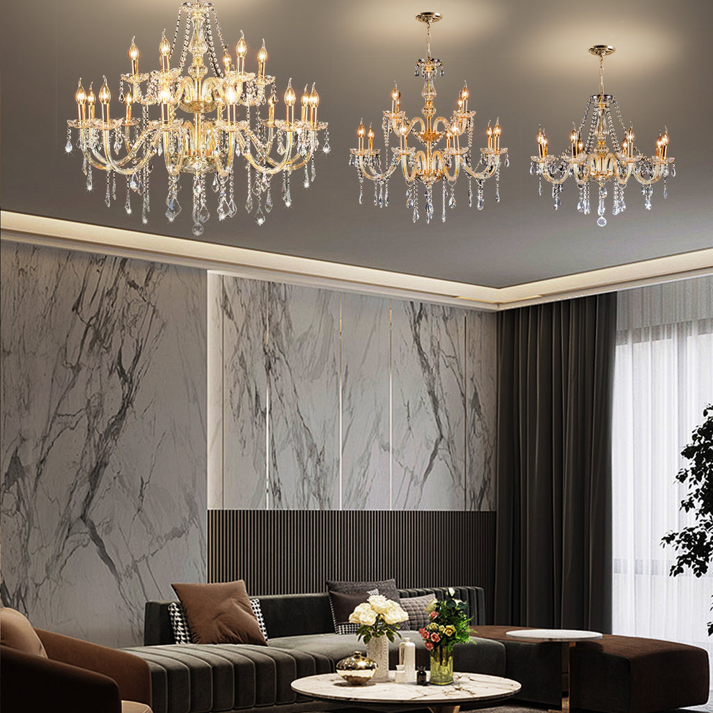 8 Lights Crystal Chandelier by USOR - Australian Chandelier Store