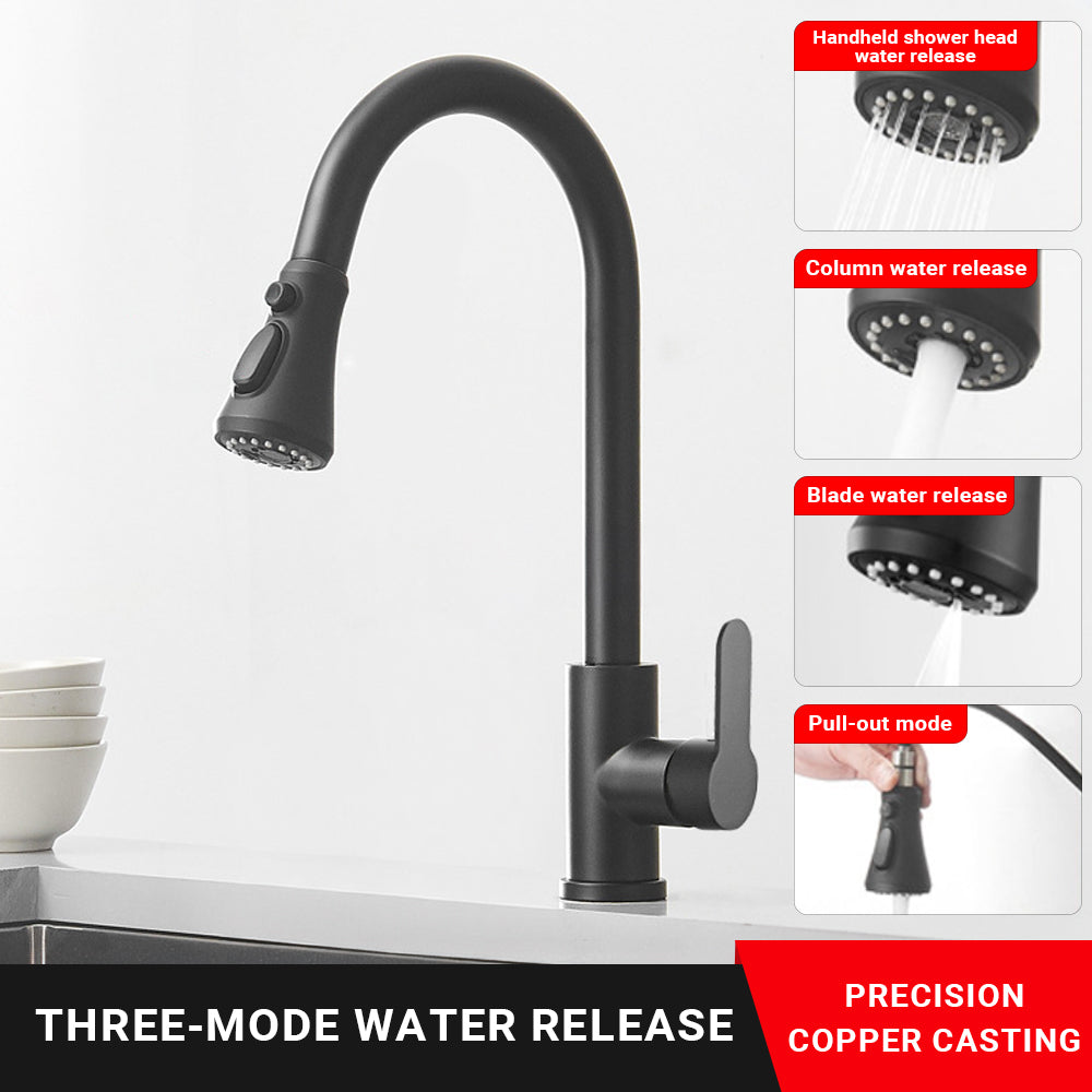 360° Faucet Pull Out Swivel Kitchen Mixer Tap by USOR - Australian Furniture & Homeware Store 