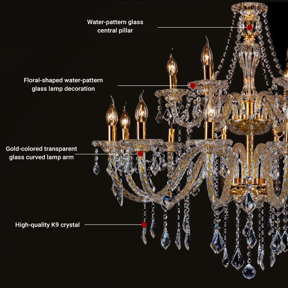 8 Lights Crystal Chandelier by USOR - Australian Chandelier Store