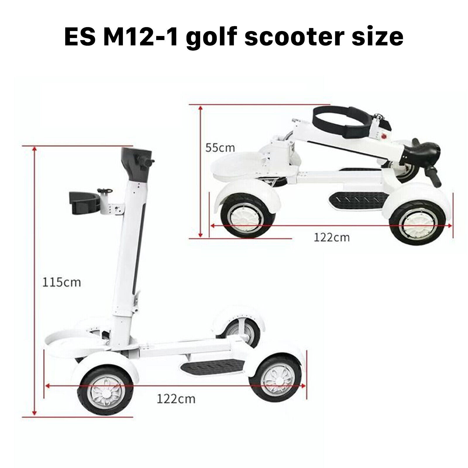 Foldable Sit & Ride Electric Golf Scooter by USOR - Australian Electronic Mobility Device Store