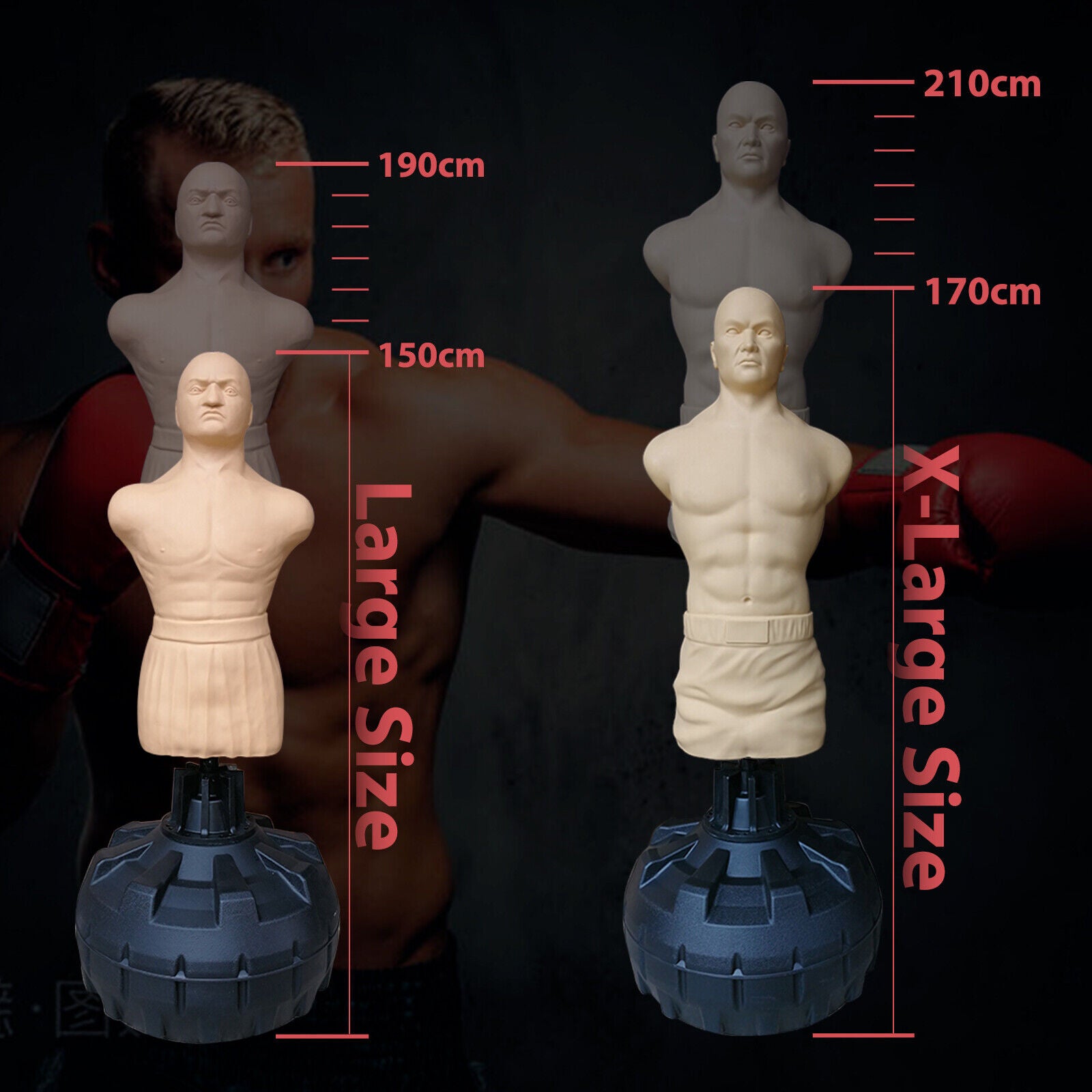 Boxing Punching Bag Dummy Bob Human Free Standing Body Opponent Bag