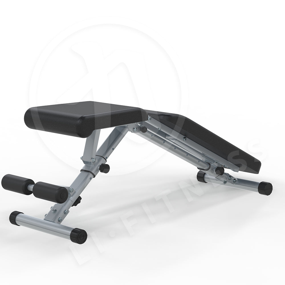 【300kg】Foldable Adjustable Dumbbell Weight Bench Press Sit-up Flat Gym Exercise