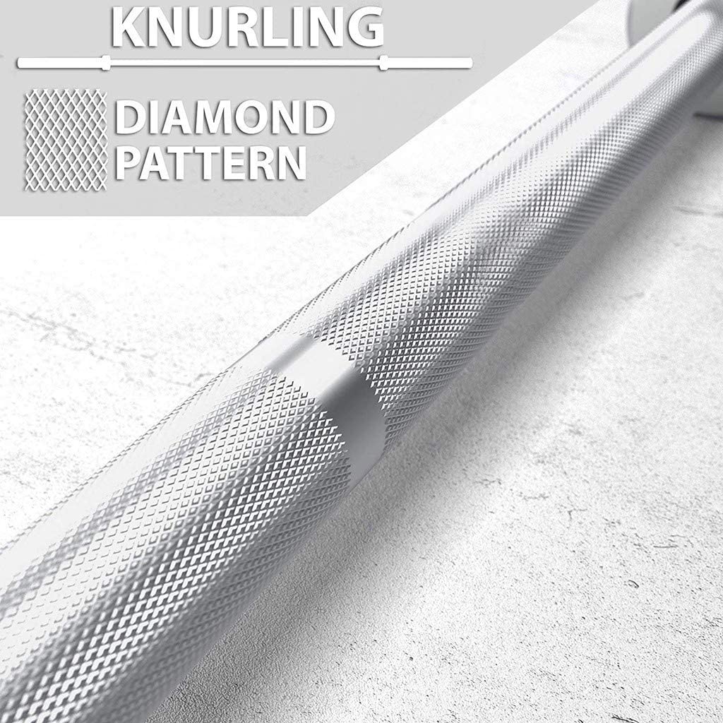Olympic Barbell Bar 2.2m Weight Bar with Two Spring Collars
