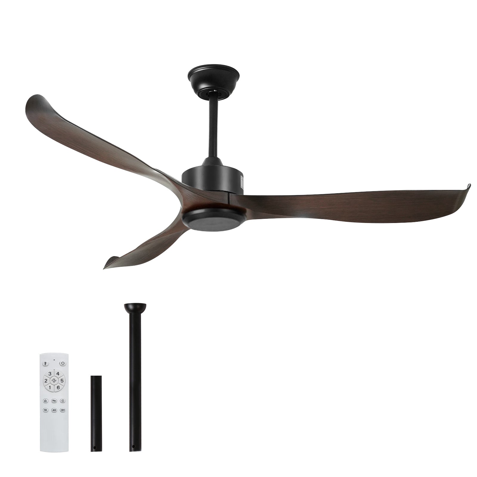 56" Black&Brown Ceiling Fan by USOR - Australian Ceiling Fan Store
